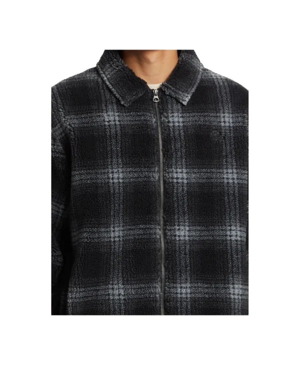 GIACCA DECK FLEECE NERO GRIGIO