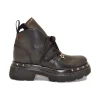 GIO PIU ANFIBIO IN PELLE NERA COMBI BLACK CORA-08