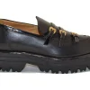 GIO PIU MOCASSINO IN PELLE CON FIBIE NERO MIA-01 COMBI BLACK
