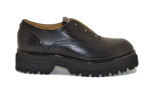 GIO PIU MOCASSINO IN PELLE CON SWAROVSKI NERO MIA-02 COMBI BLACK