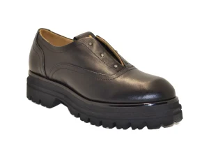 GIO PIU MOCASSINO IN PELLE CON SWAROVSKI NERO MIA-02 COMBI BLACK