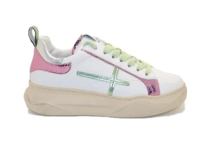GIO PIU SNEAKER GIADA 63S WHITE PINK SILVER