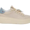 GIO PIU SNEAKER PIA 312A COMBI GATTO BEIGE AZZURRO