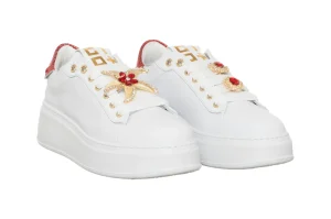 GIO PIU SNEAKER PIA 300A COMBI WHITE RED