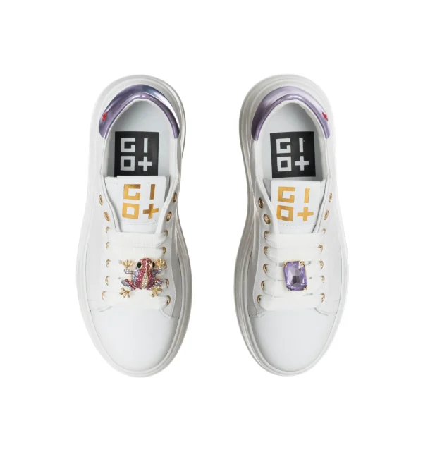 GIO PIU SNEAKER PIA 306A COMBI WHITE LILLA