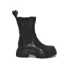 GIO PIU STIVALETTO IN PELLE NERO COMBI LAVATO NERO CORA-09B
