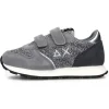 GIRL'S ALLY GLITTER TEXTILE BABY ARGENTO