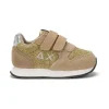 GIRL'S ALLY GLITTER TEXTILE FIRST STEP ORO
