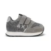 GIRL'S ALLY GLITTER TEXTILE FIRST STEP ARGENTO
