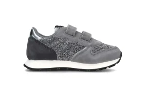 GIRL'S ALLY GLITTER TEXTILE BABY ARGENTO