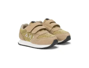 GIRL'S ALLY GLITTER TEXTILE FIRST STEP ORO