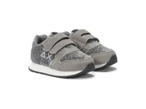 GIRL'S ALLY GLITTER TEXTILE FIRST STEP ARGENTO