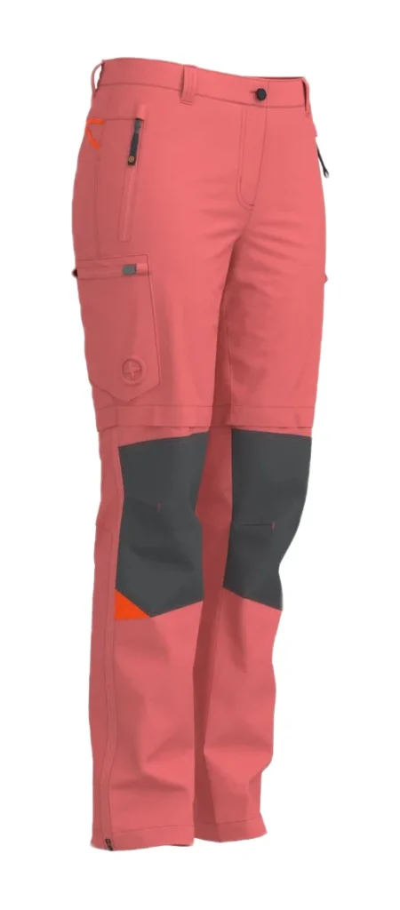 GLORY LADY 2 IN 1 PANTALONE TECNICO MODULABILE MINERAL RED ANTHRAICTE