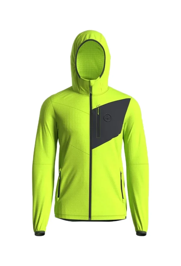 HARRIMAN MAN LIGHT FLEECE JACKET LIME GREEN