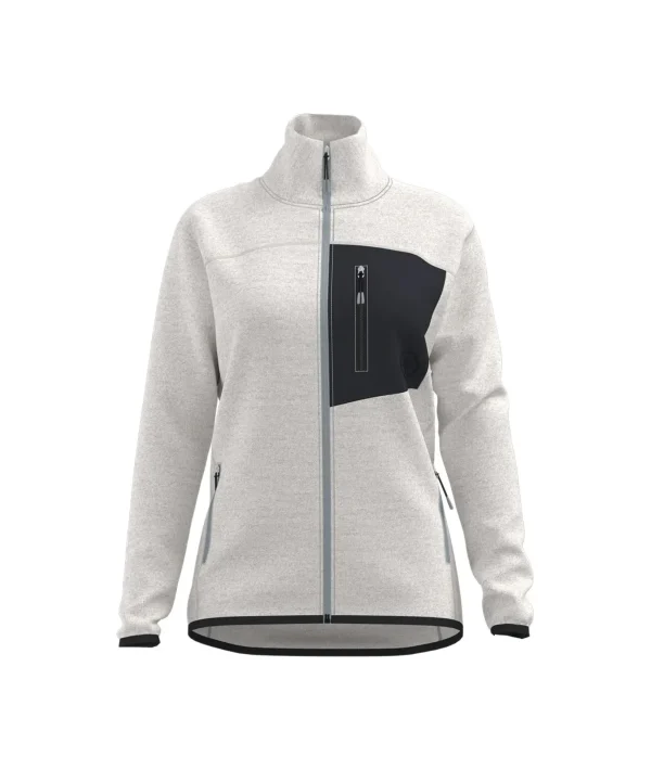 HENRY LADY FULL IP LIGHT FLEECE JACKET WHITE ALLYSSUM