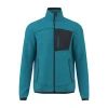 HENRY MAN FULL ZIP LIGHT FLEECE JACKET ENAMEL BLUE