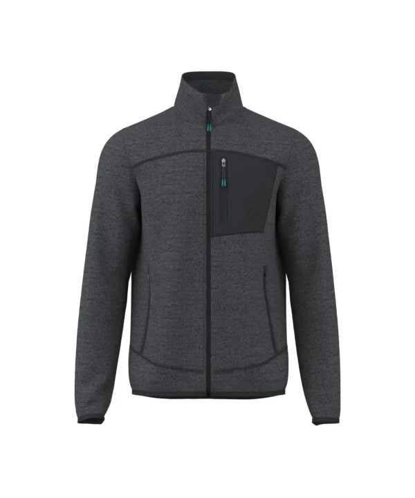 HENRY MAN FULL ZIP LIGHT FLEECE JACKET VULCAN