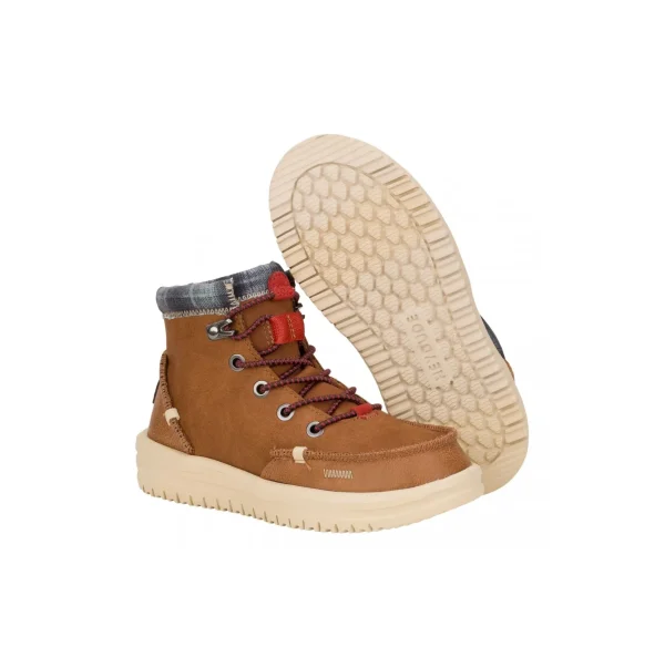 HEY DUDE BRADLEY BOOT YOUTH CLASSIC COGNAC