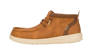 HEY DUDE WALLY MID GRIPR CLASSIC MAN TAN BROWN