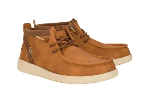 HEY DUDE WALLY MID GRIPR CLASSIC MAN TAN BROWN