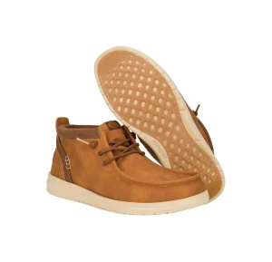HEY DUDE WALLY MID GRIPR CLASSIC MAN TAN BROWN