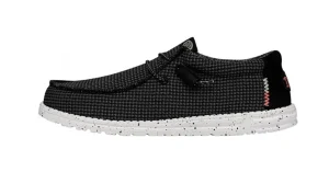 HEY DUDE WALLY SPORT MESH BLACK WHITE