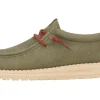 HEY DUDE WALLY WAXED CANVAS MAN OLIVE