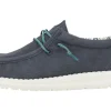 HEY DUDE WALLY WAXED CANVAS MAN NAVY
