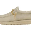 HEY DUDE WALLY WAXED CANVAS MAN LIGHT GREY
