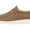 HEY DUDE WALLY WAXED CANVAS MAN WALNUT
