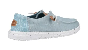 HEY DUDE WENDY HEATHERED SLUB TROPICAL BLUE