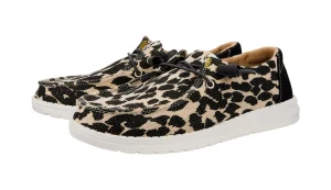 HEY DUDE WENDY LEOPARD BLACK GREY