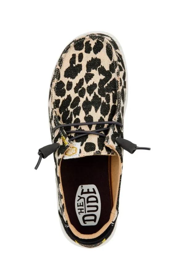 HEY DUDE WENDY LEOPARD BLACK GREY