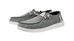 HEY DUDE WENDY METALLIC SPARKLE CHARCOAL