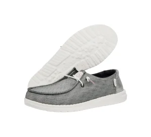 HEY DUDE WENDY METALLIC SPARKLE CHARCOAL