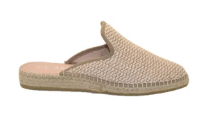 IMA25 ESPADRILLES CIABATTA RAFIA BLANC BEIGE
