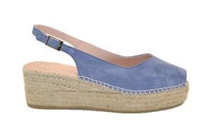 JAVA100 ESPADRILLES SANDALO CON CINTURINO SERRAJE CIELO