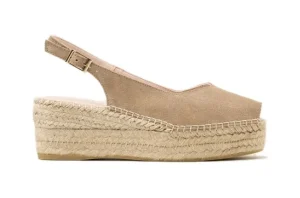 JAVA100 ESPADRILLES SANDALO CON CINTURINO SERRAJE TOPO