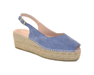 JAVA100 ESPADRILLES SANDALO CON CINTURINO SERRAJE CIELO