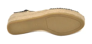 JAVA43 ESPADRILLES SANDALO CON CINTURINO SERRAJE NEGRO