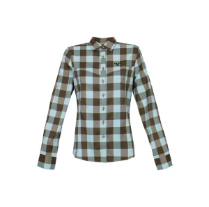 KENIA WOMAN SHIRT 1509 CURACAO BLUE CACCIA