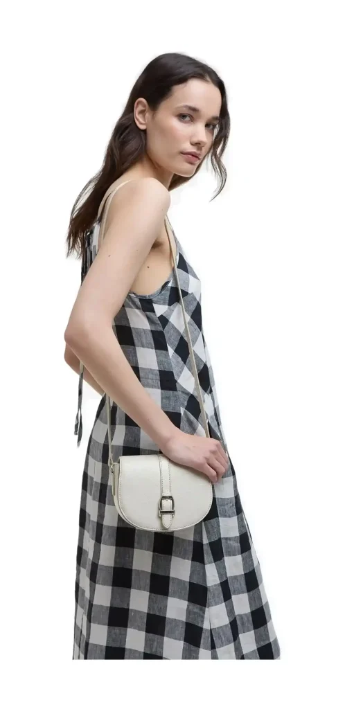LAIRE LEATHER SADDLE BAG Light Sand
