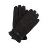 LEATHER THINSULATE GLOVES BLACK