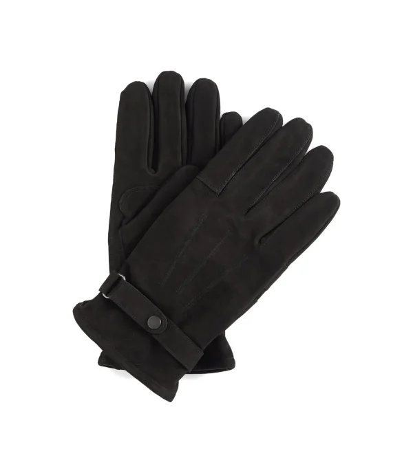 LEATHER THINSULATE GLOVES BLACK