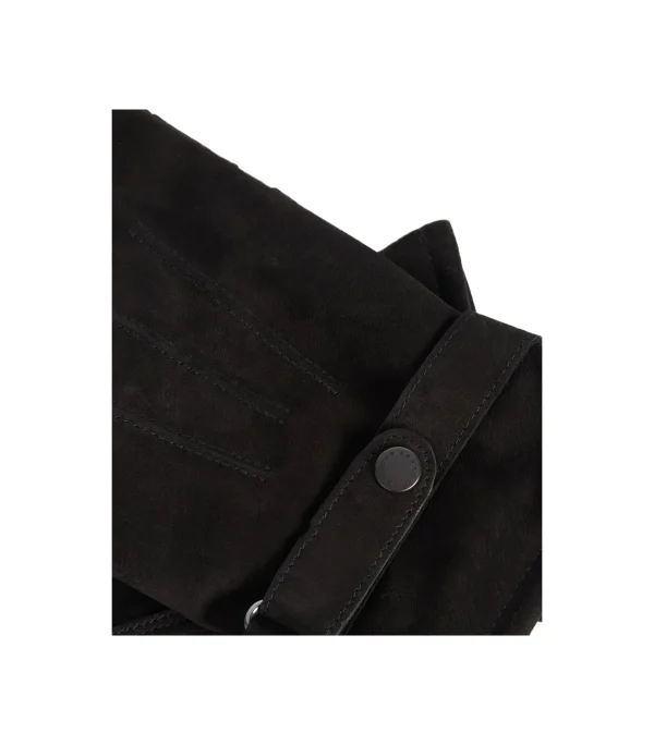 LEATHER THINSULATE GLOVES BLACK