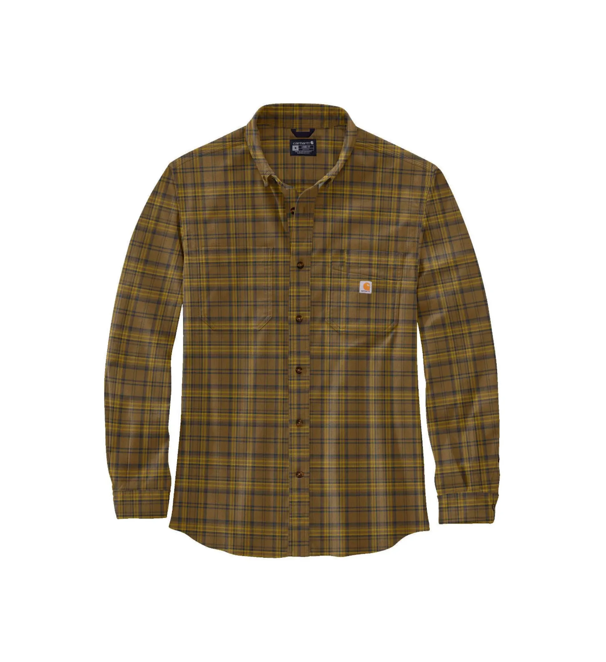 midweight_flan_plaid_shir_0-1.webp MIDWEIGHT FLAN PLAID SHIRT DARK BROWN 105432 B33