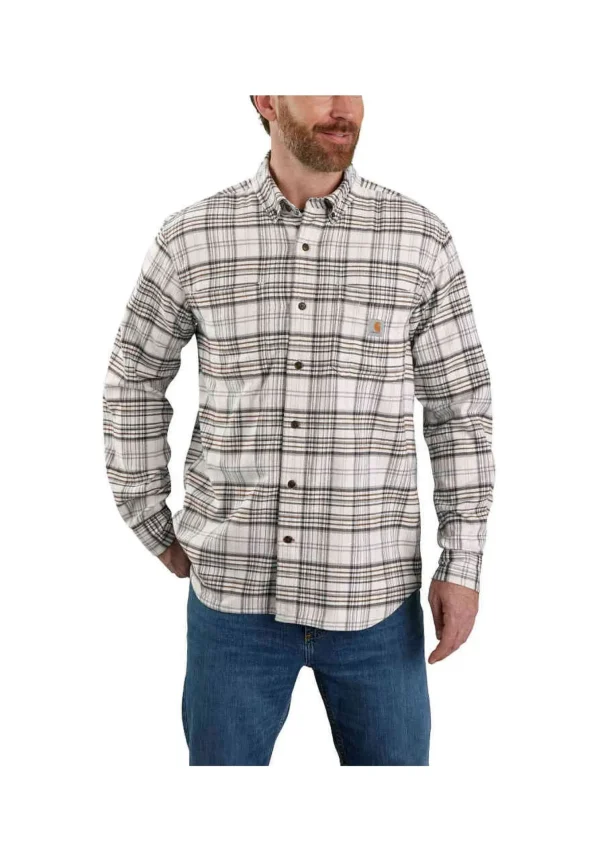 MIDWEIGHT FLAN PLAID SHIRT MALT 105432 W03