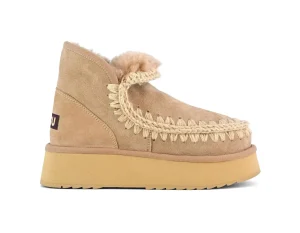 MINI ESKIMO PLATFORM BOOT CAMEL