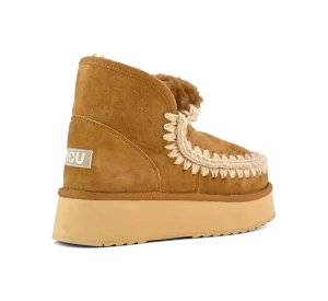 MINI ESKIMO PLATFORM BOOT COGNAC