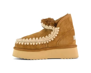 MINI ESKIMO PLATFORM BOOT COGNAC